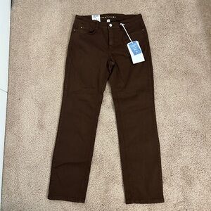 NWT $225 dream jeans by MAC brown straight jeans